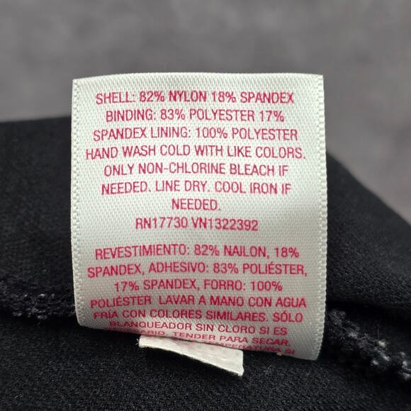 Xhilaration Black White Sports Hook Bikini Top Swimwear Medium - Picture 8 of 8